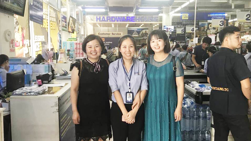 泰國(guó)五金工具連鎖超市夜光膠帶應(yīng)用案例！